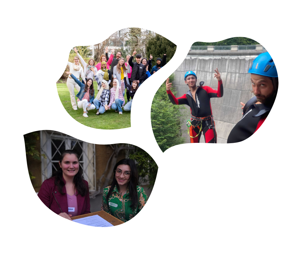 Eine Collage von Menschen in verschiedenen Posen.